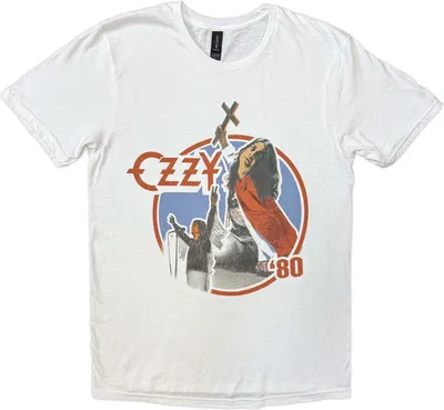 Obrázek produktu pro Ozzy Osbourne Blizzard of Ozz '80 White L Tričko