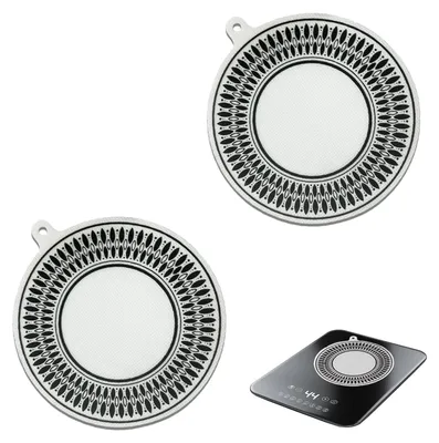 Image de 2 tapis de protection en silicone pour plaques de cuisson à induction