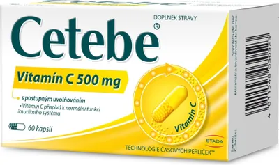 Obrázek produktu pro Vitamin C 500 mg s postupným uvolňováním 60 kapslí