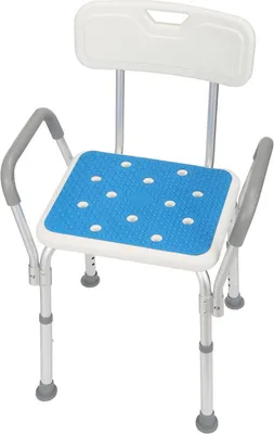 Produktbild von Jopassy Duschhocker Höhenverstellbar Duschstuhl bis 136kg Badhocker-mit arm und rückenlehne