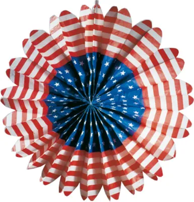 Produktbild von Dekofächer Papier USA ø50cm
