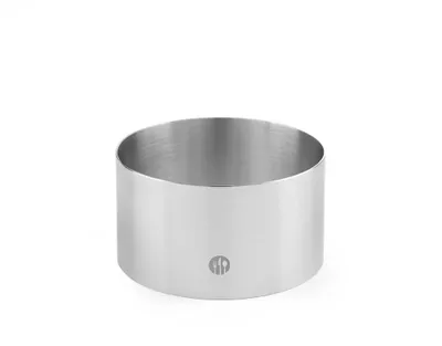 Imagen del producto de HENDI - Bandeja de servicio redonda de acero inoxidable, 80x45 mm