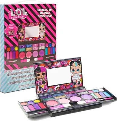 Produktbild von Famanu Kinderschminkset mit Lipgloss, Lidschatten und Rouge - Für Kinder ab 3 Jahren