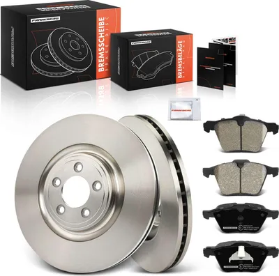 Obrázek produktu pro Frankberg 2x brzdové kotouče 4x brzdové destičky přední náprava pro Jaguar XF X250 XF Sportbrake XJ X350 X358 X351 XK X150