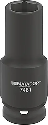 Produktbild von Kraft-Steckschlüssel-Einsatz, 6-kt., lang, 12,5 mm (1/2"): 33x78 m