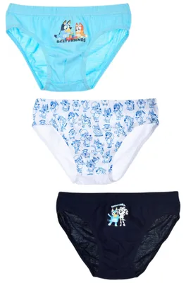 Produktbild von 3er-Set: Slips Bluey Blau 104-110 cm