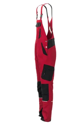 Produktbild von Planam Latzhose Norit Herren Gr. 60 rot/schwarz