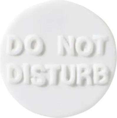 Produktbild von Lieblinge Porzellanbutton "Do not distrub"