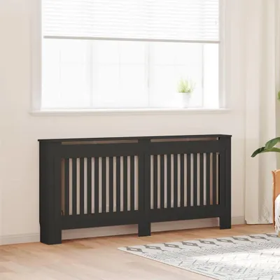 Produktbild von 2025 cloris Heizkörperabdeckung 2 pcs Schwarz 172x19x81.5cm Holzwerkstoff - Klima- & Heizgeräte Zubehör Sale7276317 2parcel