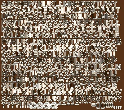 Produktbild von Selbstklebende Buchstabenaufkleber, 1 cm, mattbraun