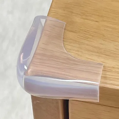 Produktbild von Eckschutz für Babys, Lebensmittelechtes Silikon, 4 Stück, 3 x 3 x 3/5 Zoll, für Möbel