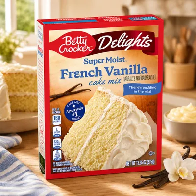 Immagine prodotto di Betty Crocker Delights Super Moist French Vanilla Cake Mix 375g