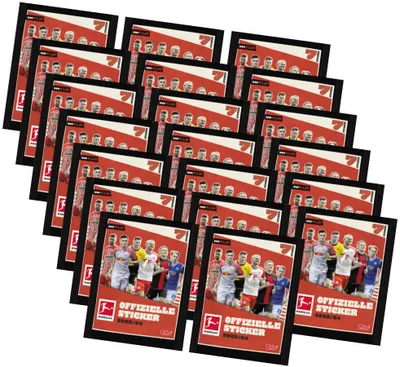 Produktbild von Topps Bundesliga Sticker 2024 - Fußball Sammelsticker - 20 Tüten