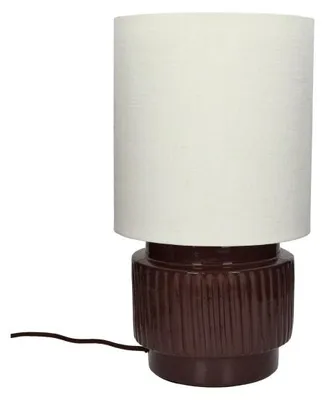 Zdjęcie produktu dla Lampa stołowa Pomax Cordoba, kolor brązowy, średnica 25 cm, wysokość 44 cm