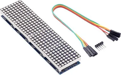 Produktbild von 8x8 LED-Matrix mit MAX7219 Treiberplatine - 4 in 1