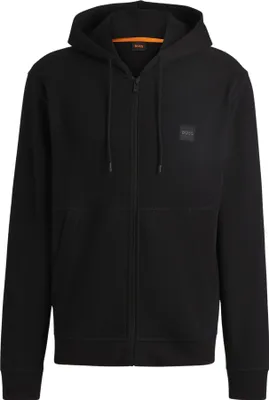Produktbild von BOSS HERREN-SWEATSHIRT MIT ZIP-UP-MUSTER, SCHWARZ : Farbe - Schwarz, Größe - XL Größe: XL Farbe: Schwarz