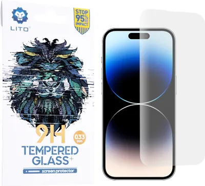 Produktbild von LITO 2.5D 9H Gehärteter Glas Classic Displayschutzfolie für Apple iPhone 14 Pro - Transparent