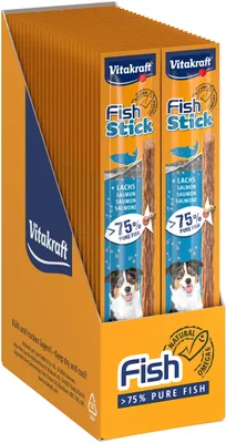 Produktbild von Vitakraft Hundesnack Fish Stick Lachs, 1x 1 St, 50 Stück