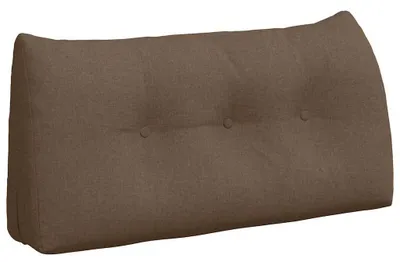 Zdjęcie produktu dla vidaXL Poduszka pod plecy, brązowa, 100 x 24 x 50 cm, tkanina