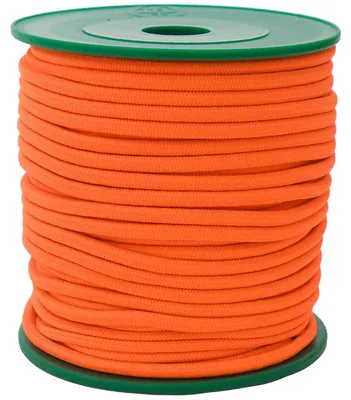 25m extra starke Gummikordel 3mm, Gummiband, Bekleidungsgumm neonorange
