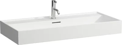 Image de LAUFEN Kartell lavabo à encastrer, 3 trous pour robinet, avec trop-plein, 1000x460mm, H8103377571081