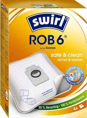 Produktbild von Swirl 231294, Staubbeutel, Weiß, Box, 166 mm, 241 mm, 74 mm