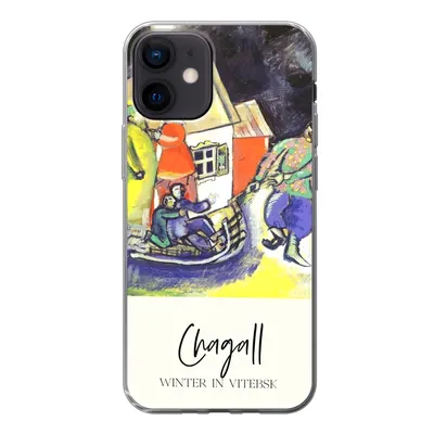 Produktbild von MuchoWow® Handyhülle Schutzhülle Hülle für iPhone 12 Winter in Witebsk - Chagall Silikon Softcase Handy Hülle - Schutzhülle