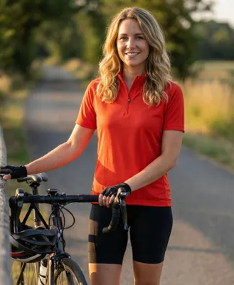 Immagine prodotto di Maglia da ciclismo da donna ALTISPORT, modello NoPrint NP/ALW115NJ, colore arancione vivace, taglia XXL