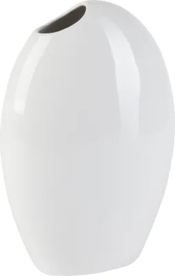 Produktbild von Vase 'Ei' (18,5x11x27,5cm), weiß