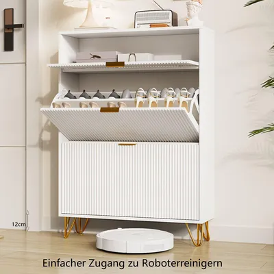 Obrázek produktu pro Skříň na boty - Nábytek na boty - Organizér na boty - Komoda - Skříňka na boty - S 3 úložnými přihrádkami