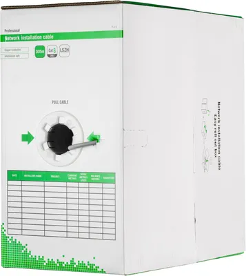 Produktbild von Deltaco TP-47H, 305 m, Cat6, F/UTP (FTP), Grau
