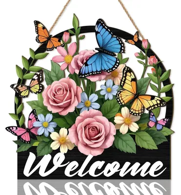 Image de Solidchoice - Décoration murale florale