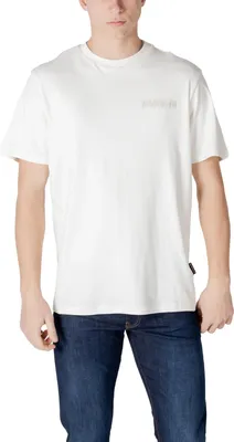 Produktbild von Napapijri Herren T-Shirt Baumwolle Weiß Frühjahr/Sommer : Größe - M Größe: M