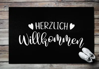 Produktbild von Fußmatte Aussen - Schuhmatte Haustür- Schmutzfangmatte Türvorleger - Outdoor Teppich Schmutzfänger - 150x100 cm - Willkommen