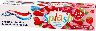 Immagine prodotto di AQUAFRESH_Splash Dentifricio per bambini Fragola e Menta 50ml