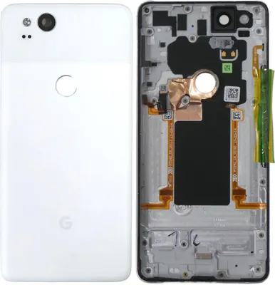Produktbild von Original Google Pixel 2 Akkudeckel Backcover Ohne Fingersensor Weiß