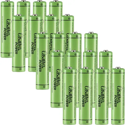 Produktbild von AAA Akkus 1100 mAh im 20er Pack mit Case – Wiederaufladbar, Stark & Universell einsetzbar für viele Geräte