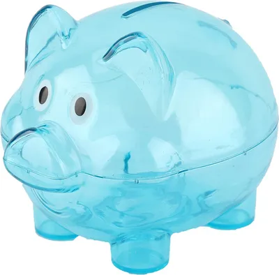 Zdjęcie produktu dla Śliczny kreatywny kolorowy bank świni świnia prezent urodzinowy zabawka bank świni (niebieski)