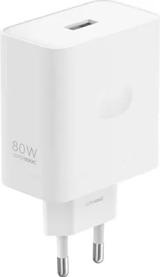 Produktbild von OPPO SUPERVOOC 80-W-Wandladegerät mit USB Typ A, weiß