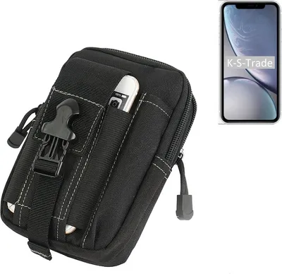 Produktbild von K-S-Trade Gürtel Tasche kompatibel mit Apple iPhone XR Gürtel-Tasche Holster Schutz-Hülle Handy Hülle Smartphone outdoor Handy-Hülle schwarz