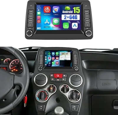 Productafbeelding van 2+64G Android 15 Autoradio voor Fiat Panda 2002-2012 Carplay