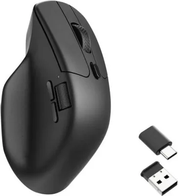 Produktbild von Keychron M6, rechts, Optisch, RF Wireless + Bluetooth + USB Type-C, 26000 DPI, Schwarz
