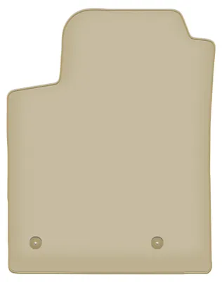 Image de Tapis conducteur moquette PREMIUM beige compatible avec Fiat Bravo II (2007-2012, hatchback) – avec fixations – sur‑mesure