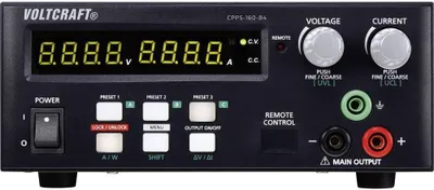 Productafbeelding van VOLTCRAFT CPPS-160-84, laboratoriumvoeding, instelbaar van 0.02 - 84 V, 0.01 - 5 A, 160 W, met USB-aansluiting voor externe bediening en programmering, automatische regeling
