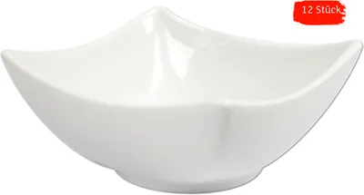 Produktbild von Porzellanschale eckig 12er-Set, weiß