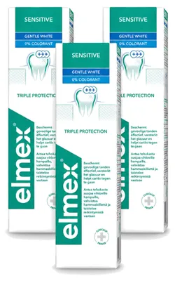 Obrázek produktu pro 3x zubní pasta Elmex Sensitive Whitening – 75 ml – výhodná balení – 3 kusy
