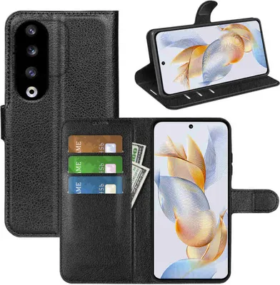 Obrázek produktu pro Pro Samsung Galaxy S23 FE Smart Mobile Phone Case Black Leatherette Case Cover Case Book