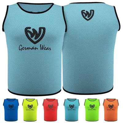 Produktbild von Leibchen Trainingsleibchen Markierungshemd Kinder Erwachsene, Farbe:Mittelblau, Bibs:Senior (L)