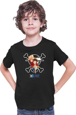 Immagine prodotto di Maglietta per bambini Japan Anime Manga One Manga Piece Anime 12 Luffy Roger, 9-11 Jahr - 140 , Noir