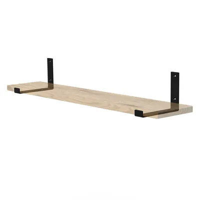 Produktbild von ML-Design 2 Stück Regalträger L-Form, 20x4x14 cm, Schwarz, aus Metall